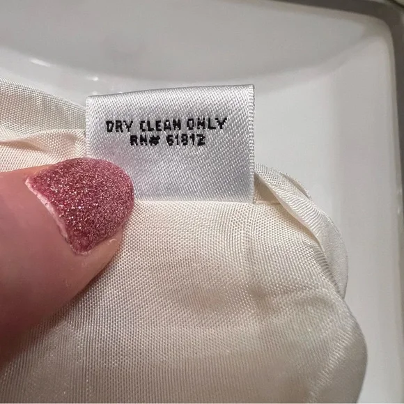 Vintage Silk Cream Teal Embroidered Butterfly Pants Yves Cossette Depeche Mode - Picture 7 of 12